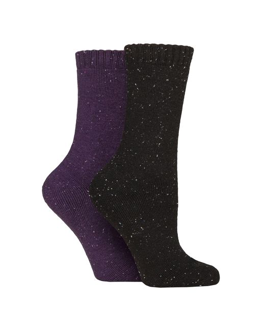 Glenmuir Blue 2 Pair Ladies Thermal Boot Socks