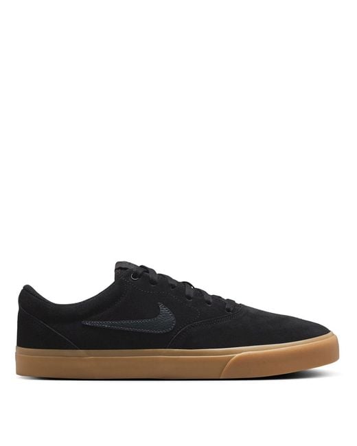 Nike Blue Low Suede Shoes for men