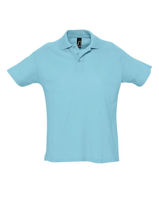 Sol's Blue Summer Ii Pique Short Sleeve Polo Shirt Atoll) for men