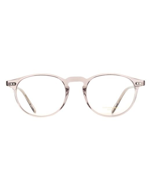 Oliver Peoples Brown Round Workman Ov5004 Riley R