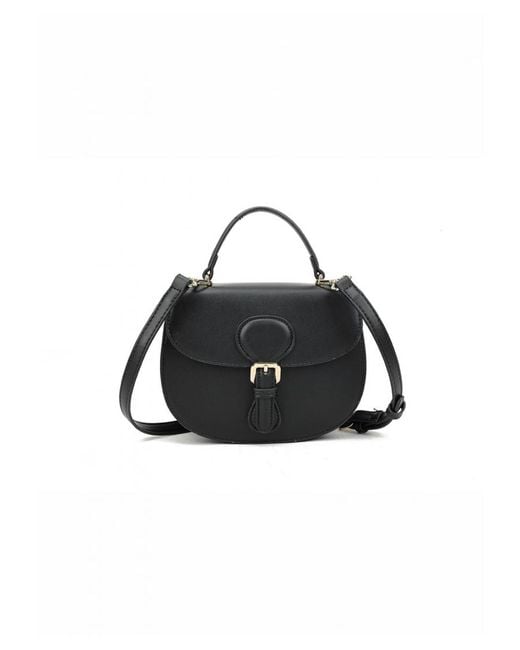 Where's That From Black 'Chateau' Cross Body Top Handle Bag