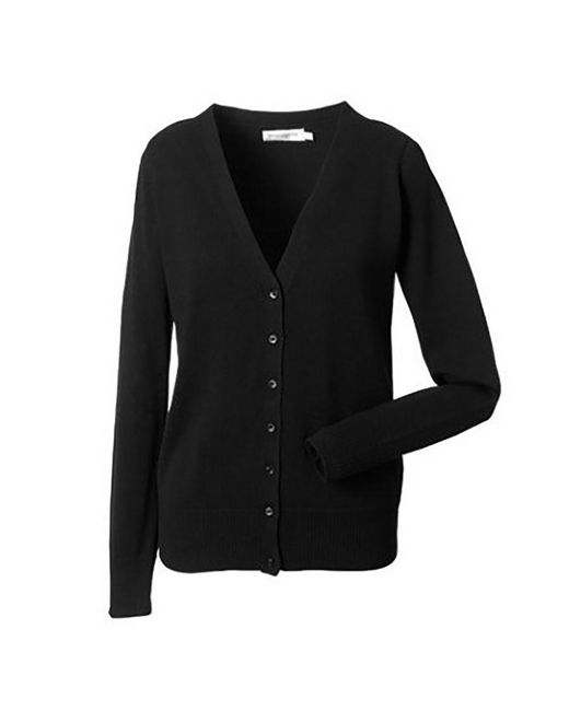 Russell Black Collection Ladies/ V-Neck Knitted Cardigan