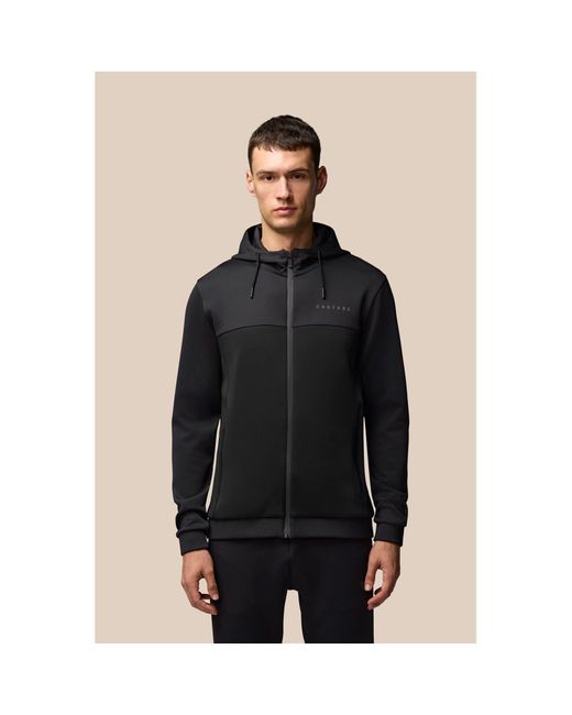 Castore Black Scuba Full Zip Through Hoody Hooded Sweatshirt for men