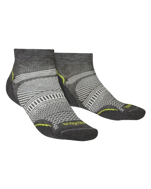 Bridgedale Gray Hiking Ultralight Low Socks for men