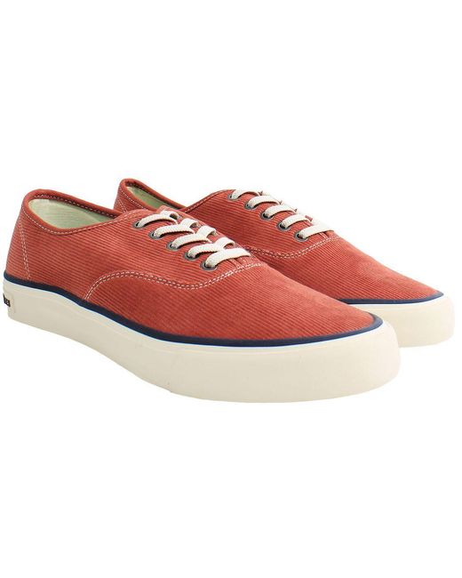Seavees Red Legend Cordies Plimsolls Canvas for men
