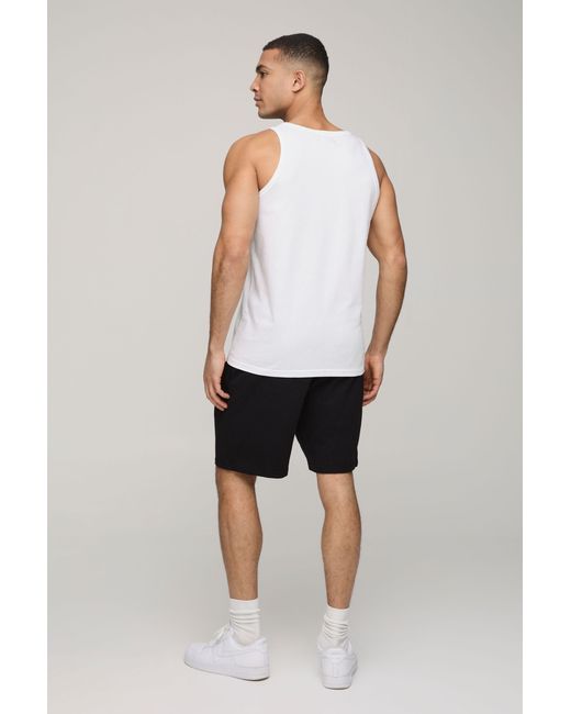 BoohooMAN Gray Regular Fit 2 Pack Basic Vests for men