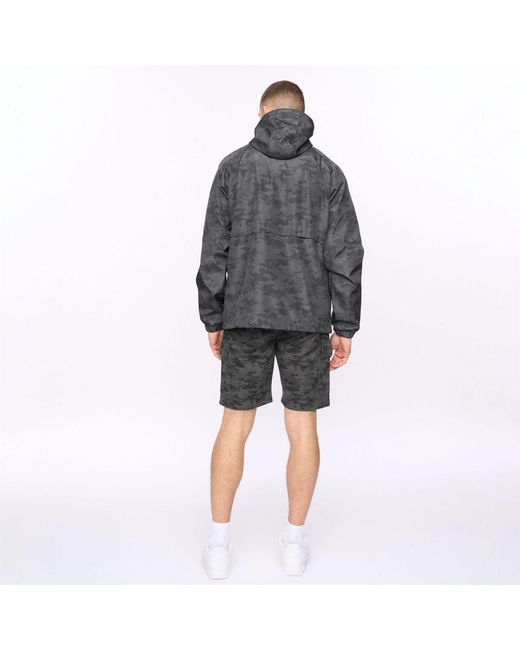 Crosshatch Gray Allover Print Jacket for men