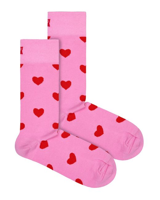 Happy Socks 1 Pack Herzsocken in Pink für Herren