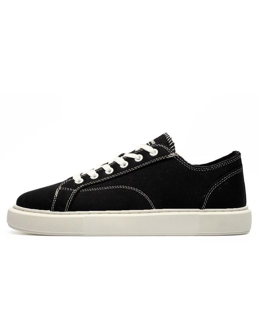 Jack & Jones Black Aspire Canvas Trainers for men