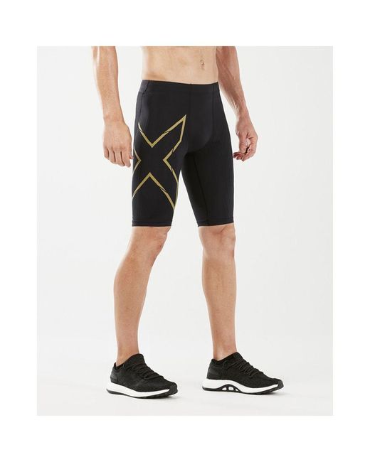 2xu Black Light Speed Compression Shorts/ Reflective Nylon for men