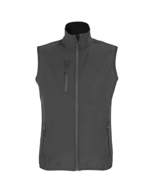 Sol's Gray Ladies Falcon Softshell Recycled Body Warmer