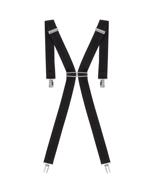 Enzo Black Elasticated Braces for men