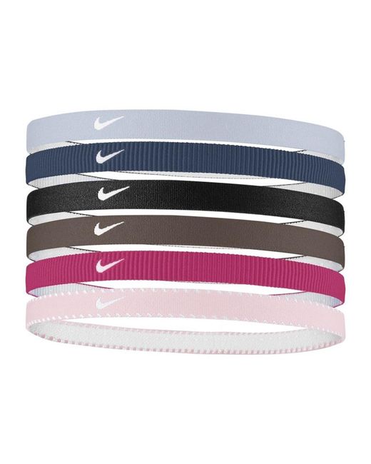 Nike Blue Y Flex Classic Sport Headband (Pack Of 6) (Multicoloured)