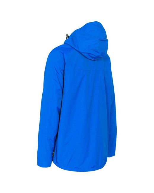 Trespass Blue Corvo Hooded Full Zip Waterproof Jacket/Coat for men