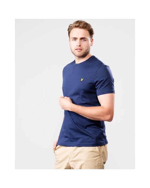 Lyle & Scott Blue Plain T-Shirt for men