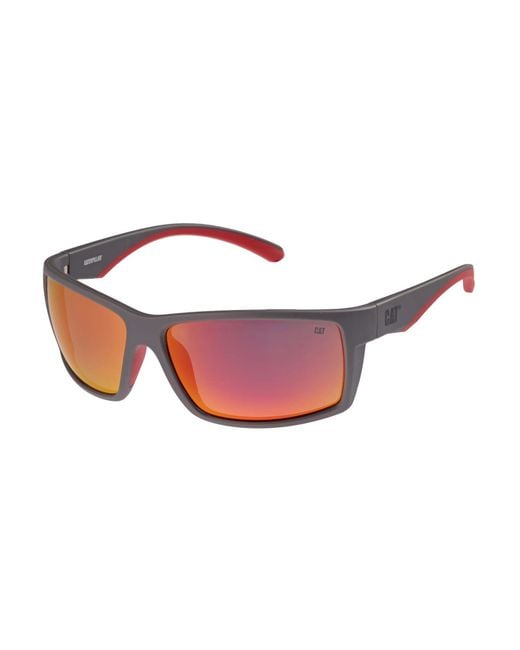 Caterpillar Pink Rectangle Matte Mirror Polarized Cts-8031 for men