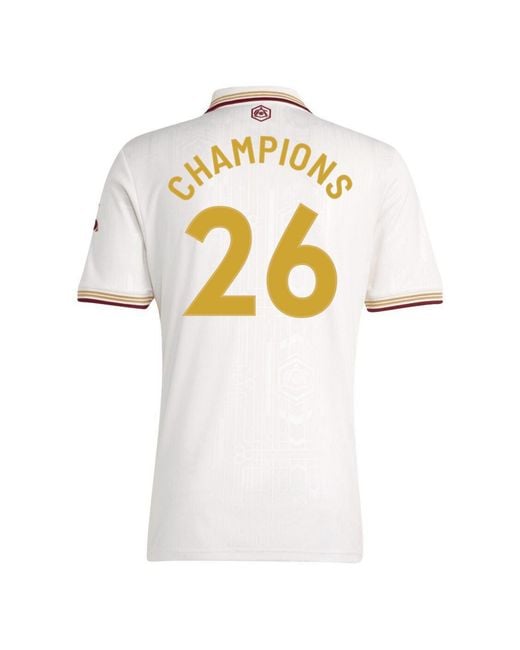Adidas White Champions 26 Third Shirt for men