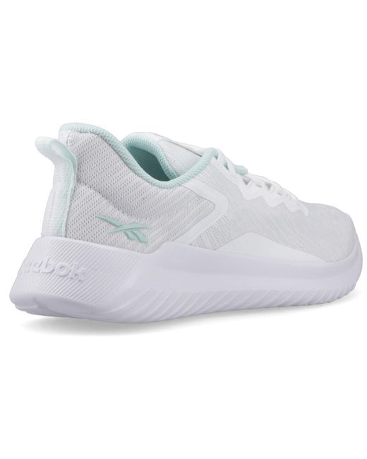 Reebok White Fluxlite Ii Textile Ftwr/Glitch Aqua Trainers