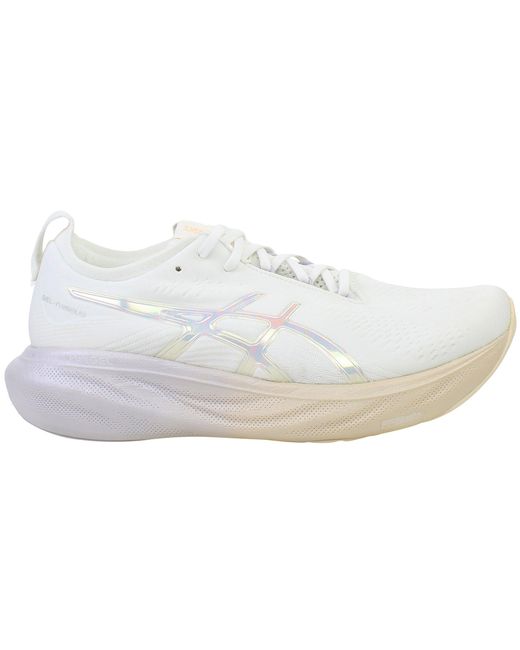Asics White Gel-Nimubs 25 Anniversary Running Shoes