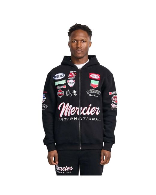 Mercier "International" Hoodie Mit Durchgehendem Reißverschluss Für Herren in Black für Herren