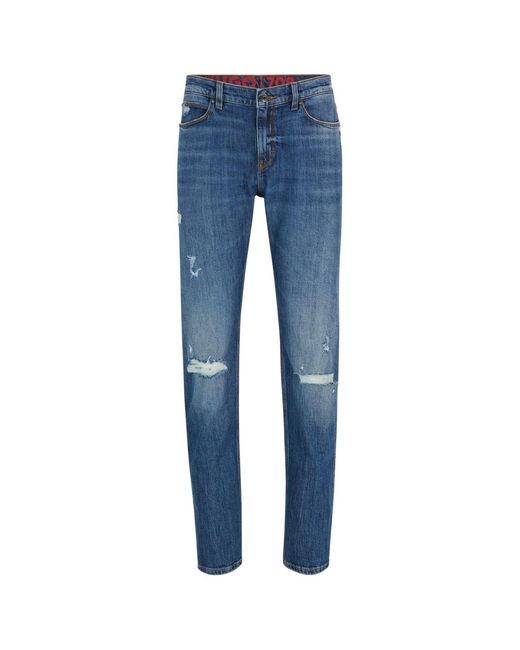 HUGO Blue Slim Fit 708 Jeans for men