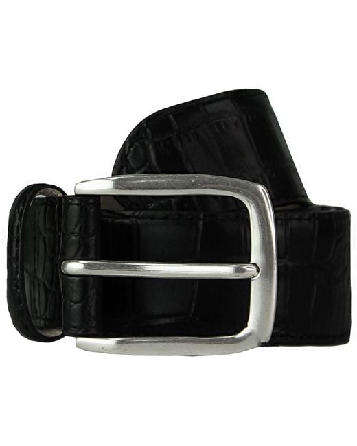 Hackett Black London Leather Belt for men