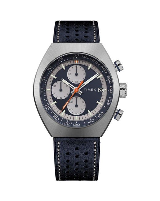 Timex Black Trend Legacy Watch Tw2W93500 Leather for men