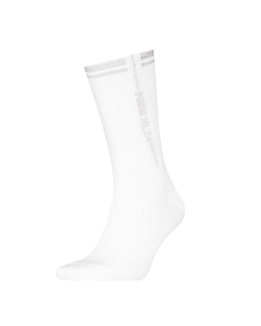 PUMA White Adults Glow Crew Sock for men