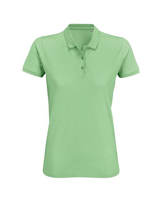 Sol's Green Ladies Planet Organic Polo Shirt (Frozen)