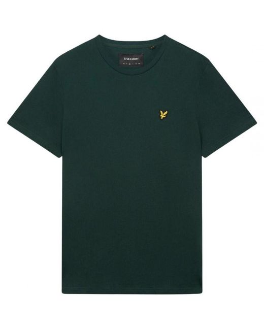 Lyle & Scott Green Branded Chest Logo Dark T-Shirt for men