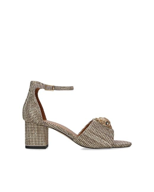 Kurt Geiger White Kensington Block Sandals