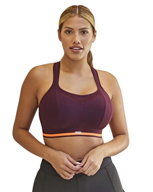 Panache Red Sport Wireless Racerback Sports Bra