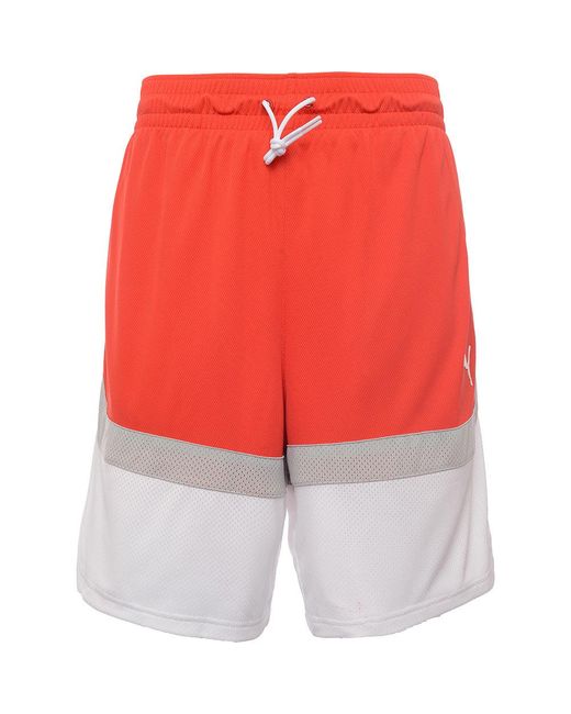 PUMA Red Basketball Splash Shorts for men