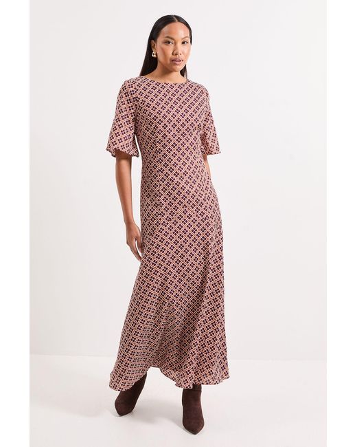 PRINCIPLES Pink Geo Maxi Dress