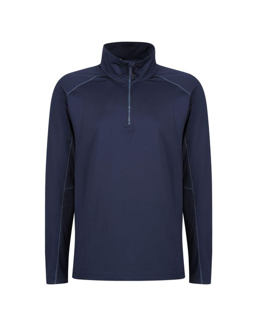 Regatta Blue Core Stretch Half Zip Midlayer for men