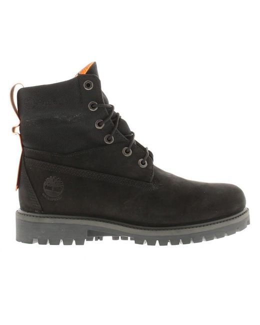 Timberland Black Smart Boots 6 Inch Treadlight Leather Lace Up Leather (Archived) for men