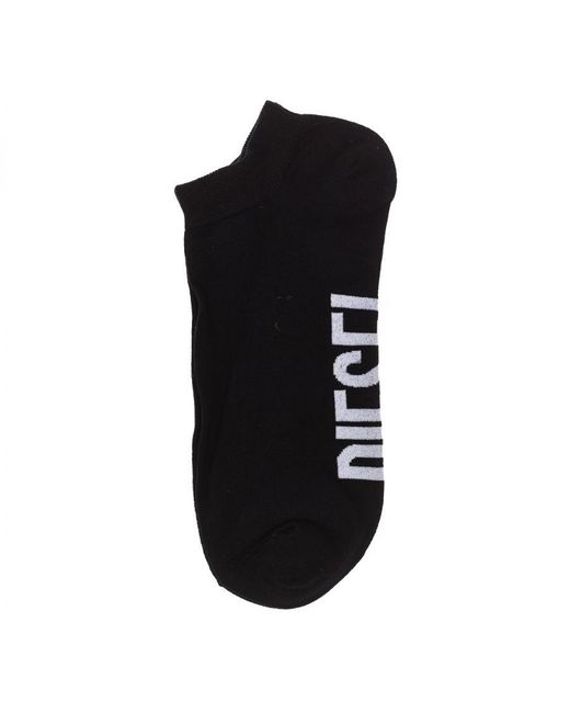 DIESEL Blue Pack-3 Cotton Ankle Socks 00Si8H-0Ldaz for men
