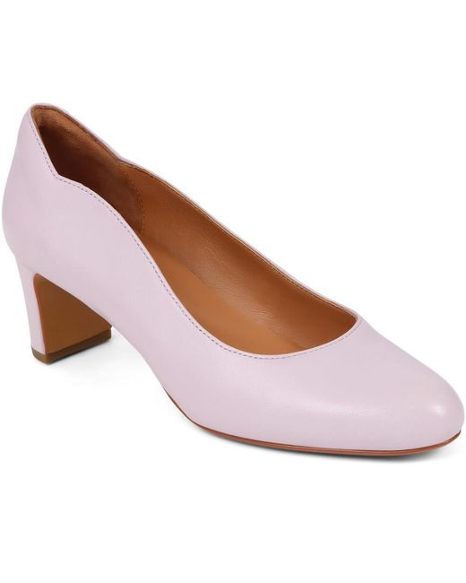 Jones Bootmaker Pink Zoey Leather Court Shoes