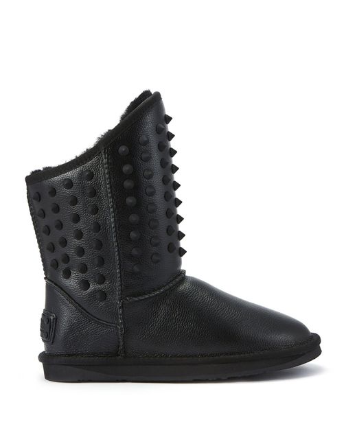 Australia Luxe Black Pistol Ankle Boots