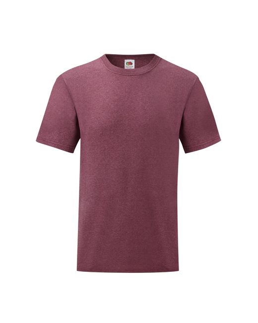 Fruit Of The Loom "Valueweight" T-Shirt Für Herren (Heide) in Purple für Herren