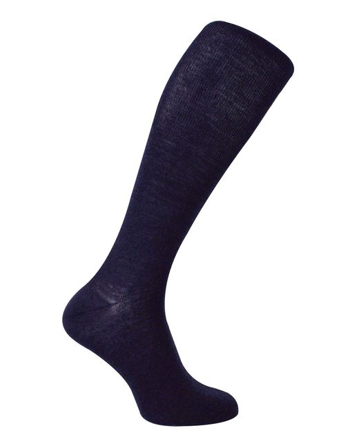 Steve Madden Blue Knee High Merino Wool Socks for men
