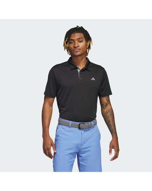 Adidas Originals Black Drive Golf Polo Shirt for men
