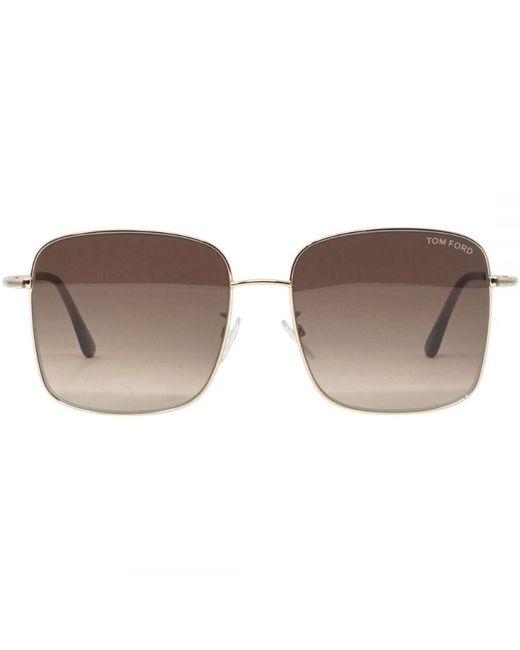 Tom Ford Brown Ft0894-K 28F Shiny Rose Sunglasses