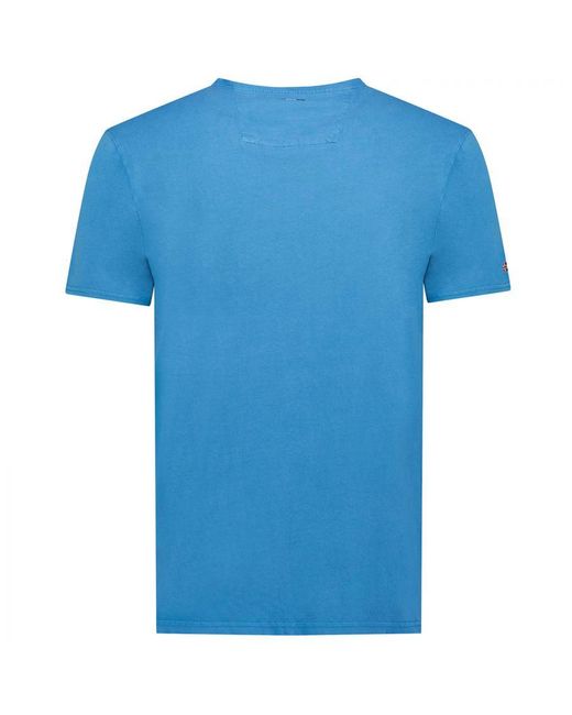 GEOGRAPHICAL NORWAY Herren-kurzarm-t-shirt Sy1363hgn in het Blue voor heren