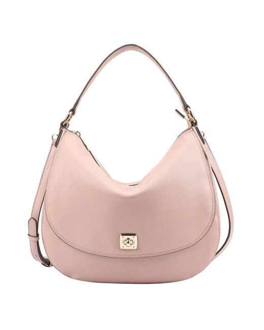 Paul Costelloe Pink Manoa Leather Multi Way Bag