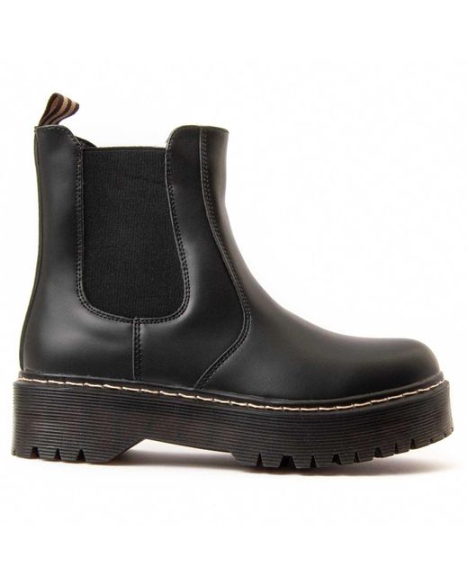 Montevita Black Platform Ankle Boot Botilan36