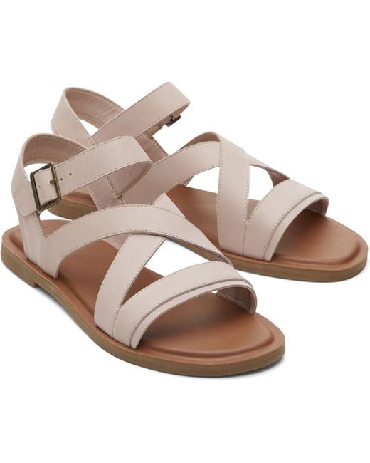 TOMS Brown Sloane 100% Cow Ballet Wedges