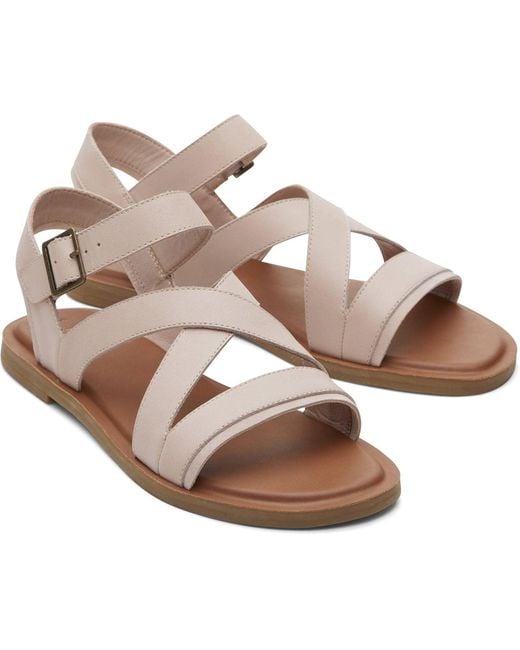 TOMS Brown Sloane 100% Cow Ballet Wedges