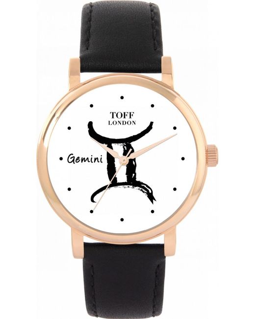 Toff London Black Tlws-35645 Ladies Gemini Watch