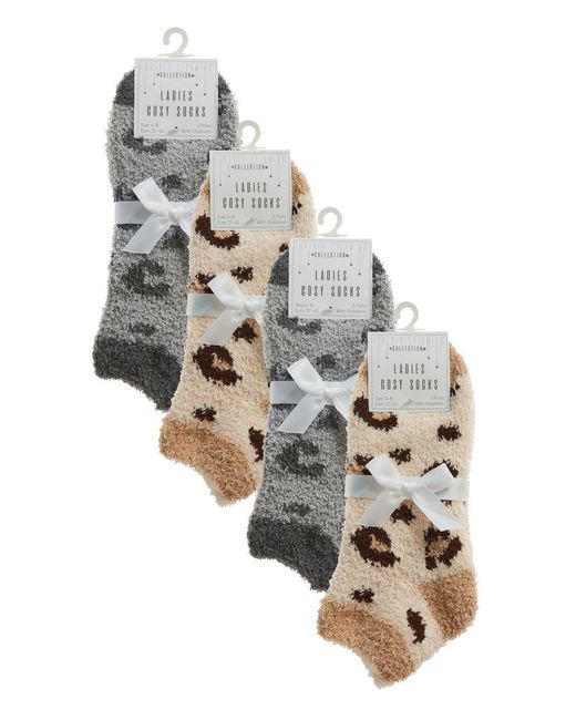 Sock Snob Gray 8 Pair Fluffy Ankle Socks
